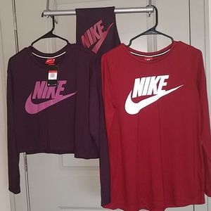 Set: + Shirt Nike Plum Set and Burgundy Shirt